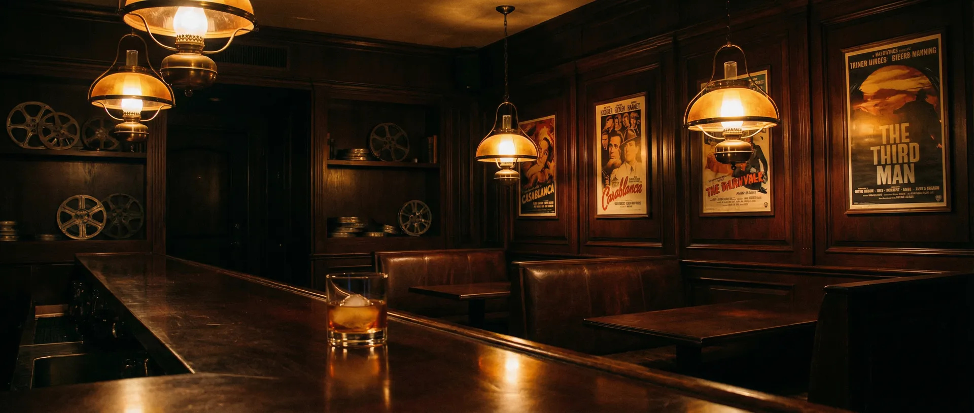 老式酒馆吧台上的威士忌杯与暖黄灯光 - 爱情岛论坛 酒馆氛围